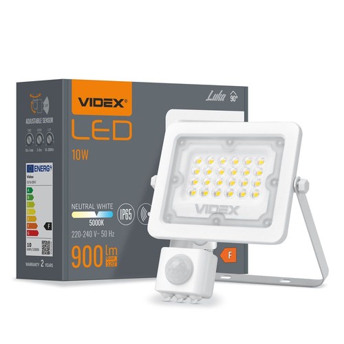 Luca spot 10W - LED, med bevægelsessensor, neutral hvid, 230V, 900 lm, forbrug 10 W