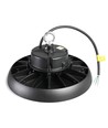 100W LED high bay, 180lm/W - IP65, 5000K, 120 grader, sort, industrilampe