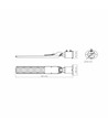 Sle18 gadelampe 100W - LED, IP65, 5000K, 220V