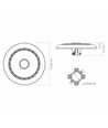 120W LED gadebelysning / parklampe - 140lm/W, IP65, Justerbar watt og CCT
