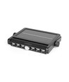 Solcelle LED væglampe med sensor, 600lm - 5000K, IP54, sort, bevægelsessensor