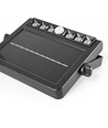 Solcelle LED væglampe med sensor, 600lm - 5000K, IP54, sort, bevægelsessensor