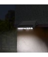 LED solcelle væglampe - med bevægelsessensor