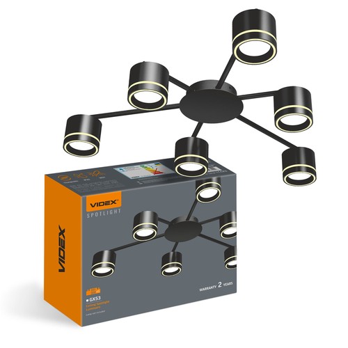 Loftspotlampe GX53 - max 6x30, 230V