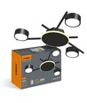 Loftspotlampe 3x30W GX53 - 230V, 9W back light, lysstyrke 830