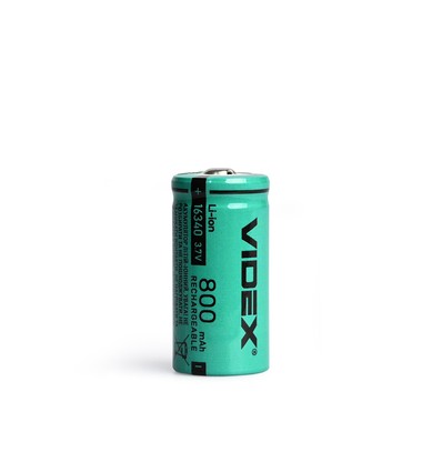 16340 lithium-ion batteri - 800mAh, uden termisk beskyttelse