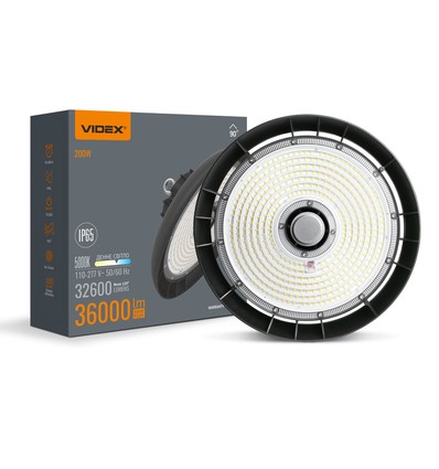 Hb01 high bay lampe 200w - 5000k, 220v, sort, spænding: 230v, lysstyrke: 32600, forbrug: 200