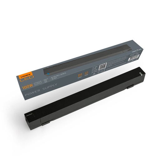 100W - strømforsyning til magnetisk slank skinnebelysningssystem, 230V, forbrug 100