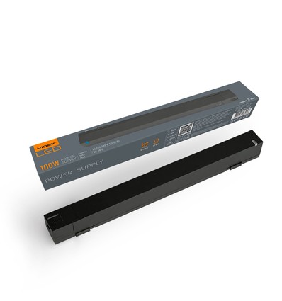 100W - strømforsyning til magnetisk slank skinnebelysningssystem, 230V, forbrug 100