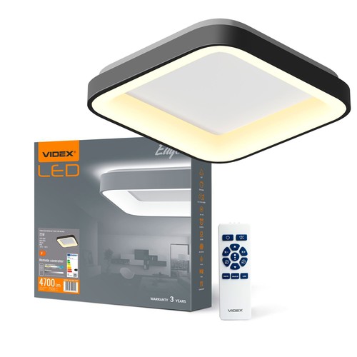 Edge loftlampe 72W - LED, sort, 230V, lysstyrke 7500, forbrug 72