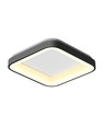 72W dæmpbar LED loftslampe - 45x45cm, 2700-6000K, sort kant, inkl. fjernbetjening, IP20 indendørs
