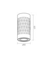 Trevor loftspotlysarmatur GU10 - hvid, 230V, max 30W
