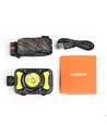 LED pandelampe - 185m rækkevidde + COB, 1800mAh, genopladelig, IP55