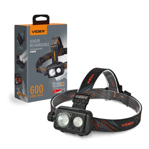 LED pandelampe - bevægelsessensor + 185m rækkevidde, 1800mAh, genopladelig, IP55