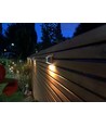 2 stk. MIVO Solcelle væglampe LED - Sølv, Flot væg-effekt, udendørs