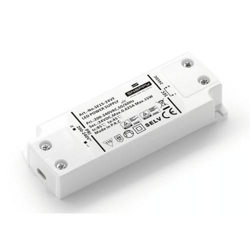 Snappy 15W strømforsyning - 24V DC, 0,625A, IP20 indendørs