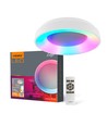 72W LED dæmpbar loftlampe med RGB+CCT - 4700lm, inkl. fjernbetjening, hukommelsesfunktion, Ø45cm