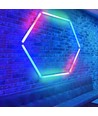 20W Hexagon RGBIC 1 felt komplet sæt - Inkl. bluetooth controller og strømforsyning