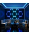 20W Hexagon RGBIC 1 felt komplet sæt - Inkl. bluetooth controller og strømforsyning