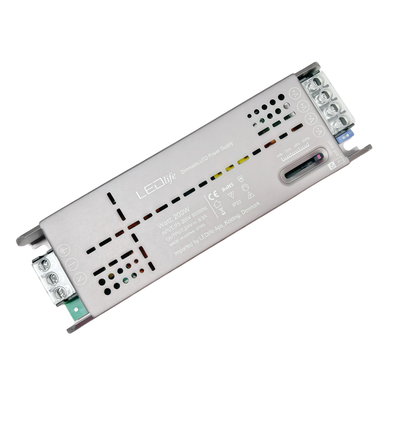 200W / 24V DC skyde-dæmpbar strømforsyning - 8.3A