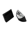 2x MIVO Solcelle væglampe LED - Sort, Flot væg-effekt, udendørs
