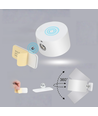 4,5W Genopladelig væglampe CCT - IP20, Rund, Hvid, 360° roterbar, inkl. lyskilde og fjernbetjening