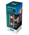 LED-POL sort væglampe - IP54 udendørs, 2xE27 fatning, uden lyskilde