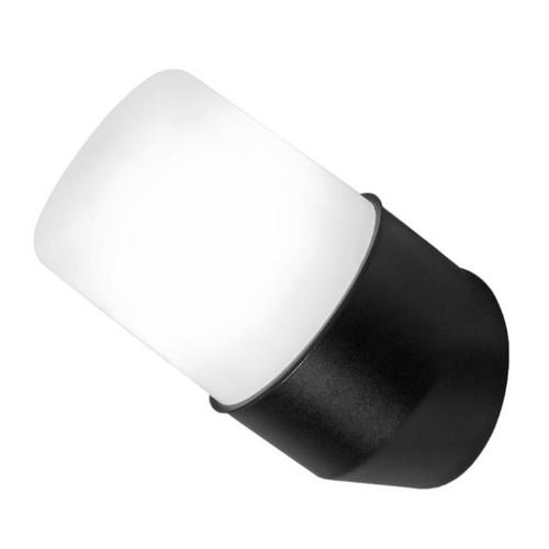 LED-POL sort væglampe - IP54 udendørs, 1xE27 fatning, uden lyskilde