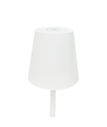 Opladelig LED mini bordlampe - Hvid, 24cm, touch dæmpbar, IP54