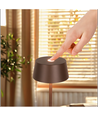 Opladelig LED bordlampe - Brun, touch dæmpbar, IP54