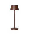 Opladelig LED bordlampe - Brun, touch dæmpbar, IP54