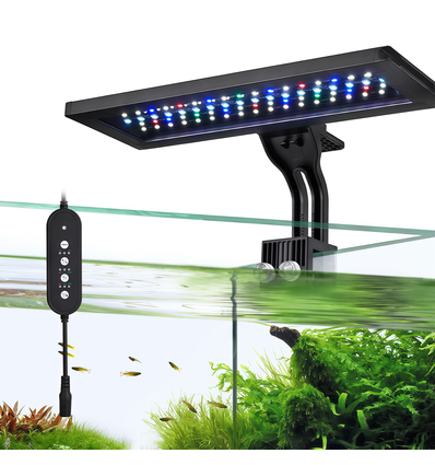 30 cm akvarie lampe - 18W LED, RGBW, timer