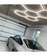 168W RA95 Hexagon LED 5 felter komplet sæt - Inkl. strømtilslutning
