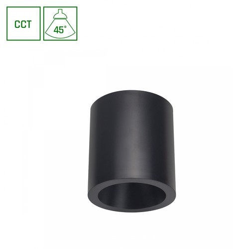 Chloe påbygget 7W - CCT, 230V, 45°, IP20, UGR19, Ø90x100mm, sort, rund