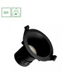 Fiale Core Downlight 7W - Complete, CCT, 230V, 45°, IP20, UGR19, Ø90x85mm, sort, rund