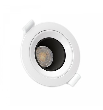 Fiale Core Deep GU10 - IP20 Ø86x34mm sort rund justerbar