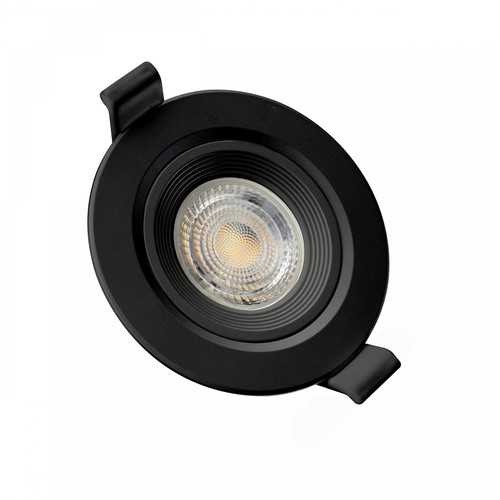 Fiale Core spot GU10 - IP20, Ø90x26mm, sort, rund, justerbar