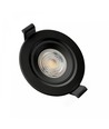 GU10 indbygningsspot Fiale Core Flat - Sort, rund, justerbar, IP20, Hul: Ø7,5 cm, Uden lyskilde