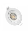 MR16 eller GU10 Downlight - Uden lyskilde og fatning, hvid, Hul: Ø7,5 cm