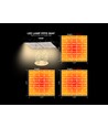 Quantum vækstlampe 180W - Inkl. ophæng, fuldt spektrum, uden blæser, IP65