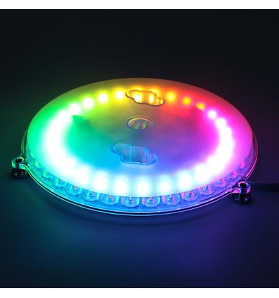 17cm / 18W RGBIC+CCT LED indsats med linser - Erstat G24, cirkelrør og kompaktrør