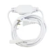 3 m stik til 230V LED strip Neon COB - 3 meter ledning, Inkl. endeprop, 230V
