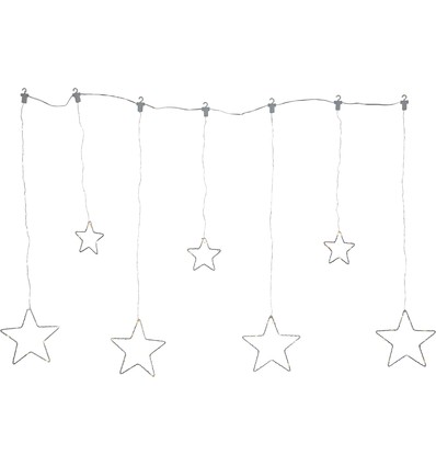 Outlet: EGLO DEW DROP STARS LED LYSDEKORATION I SØLV - L1200 mm