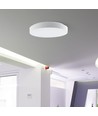 VT-8564 LED 30W E27 - 60W/30W Designer kupellampe med fjernbetjening, elegant hvidt dæksel, dæmpbar