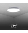 60W Designer LED loftslampe med fjernbetjening - Ø49,5cm, dæmpbar, 4000K, hvidt cover