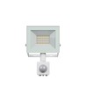 Noctis Lux projektør 20W - varm hvid, 230V, IP44, 116x174x53mm, hvid, med PIR sensor