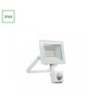 Noctis Lux projektør 20W - varm hvid, 230V, IP44, 116x174x53mm, hvid, med PIR sensor
