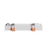 230x34x61mm Grid S indbygningslampe 12W - CCT 230V 40° IP20 hvid Spectrum