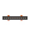 230x34x61mm Grid S indbygningslampe 12W - CCT, 230V, 40°, IP20, sort, Spectrum