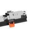 230x34x61mm Grid S indbygningslampe 12W - CCT, 230V, 40°, IP20, sort, Spectrum